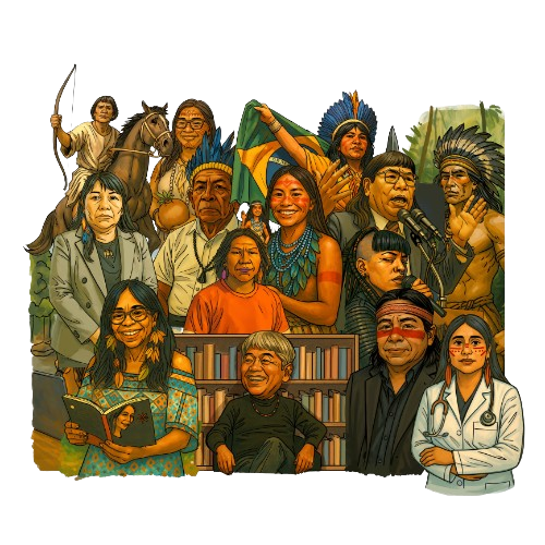 Ilustração indígenas